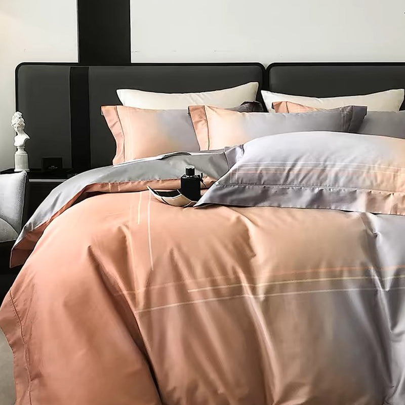 Gradient Cotton 4-piece Bedding Set