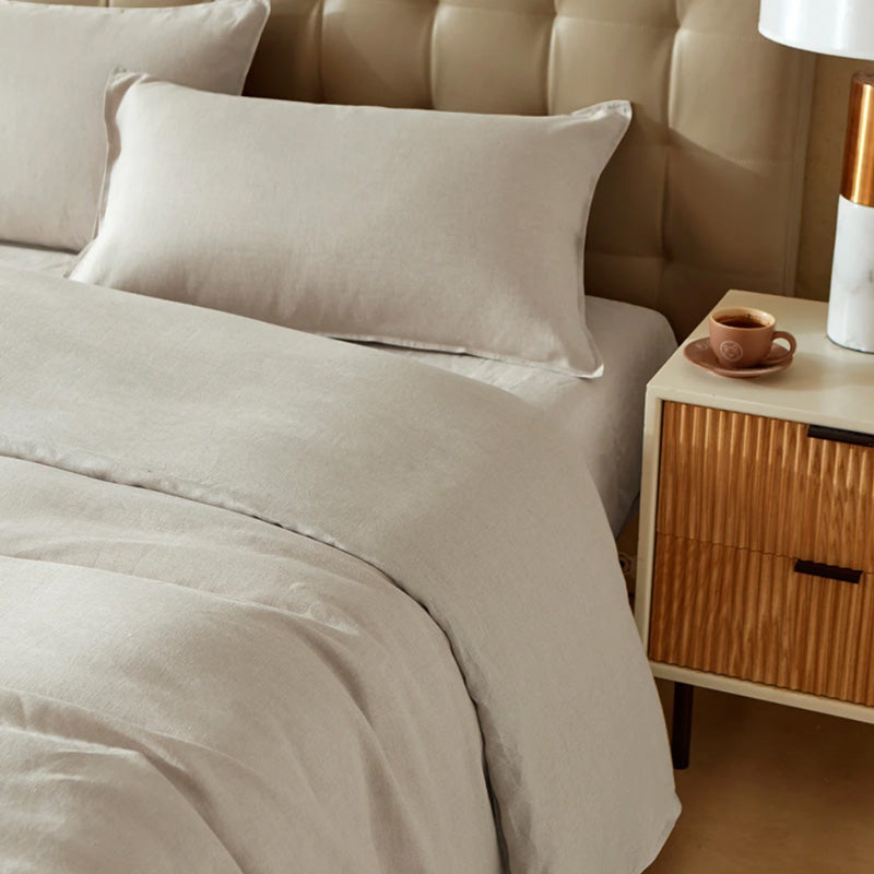 Pure Flax 100% Linen 4-piece Bedding Set