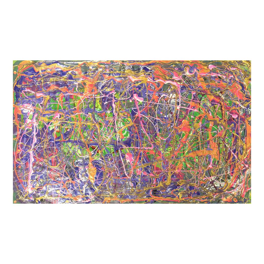 Colorful Rhythm and Violent Waves Artistic Print