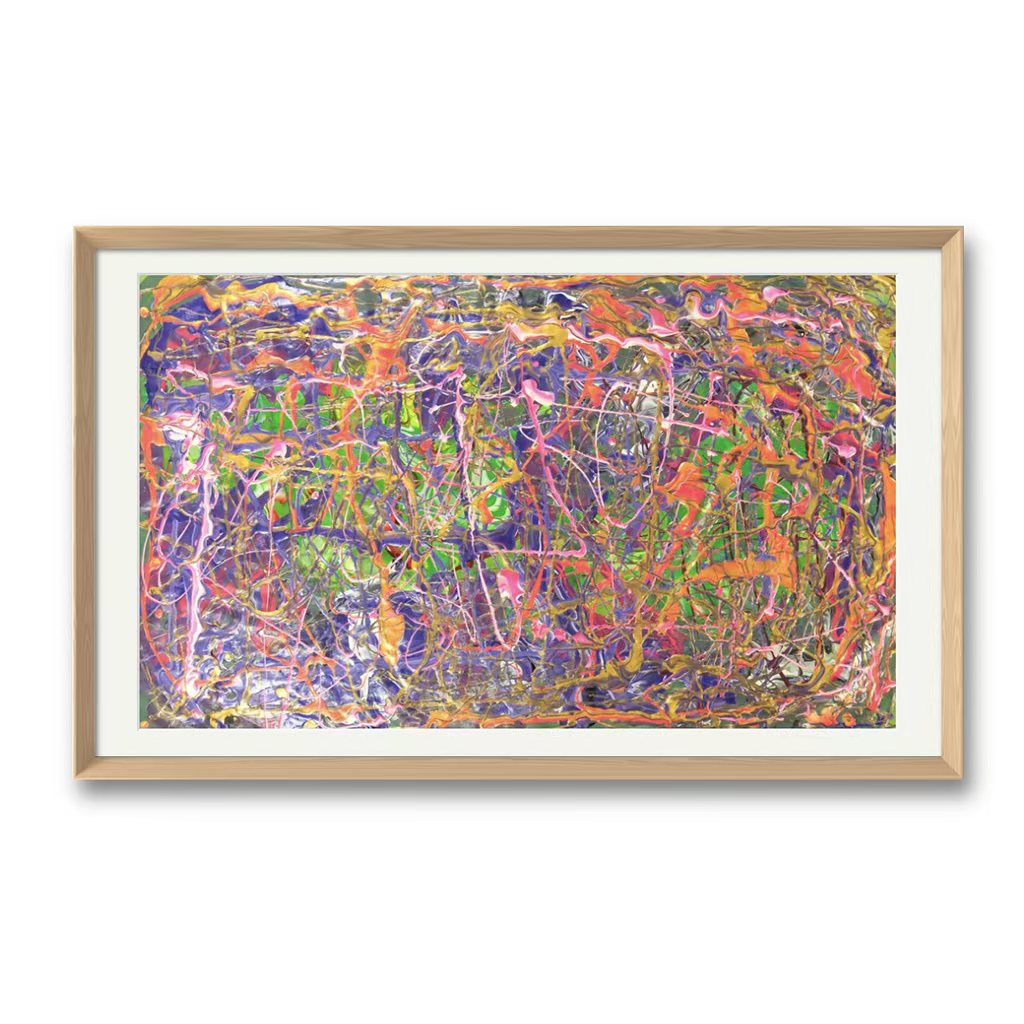 Colorful Rhythm and Violent Waves Artistic Print