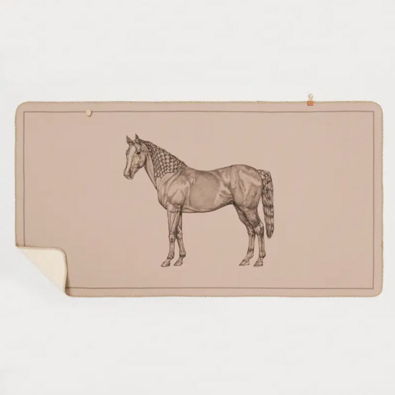 Versatile Cotton Cashmere Horse Pattern Shawl