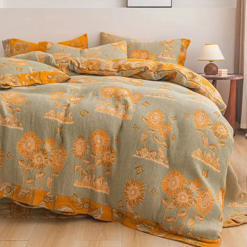 Sunshine Sunflower Bedding Set 100% Pure Cotton