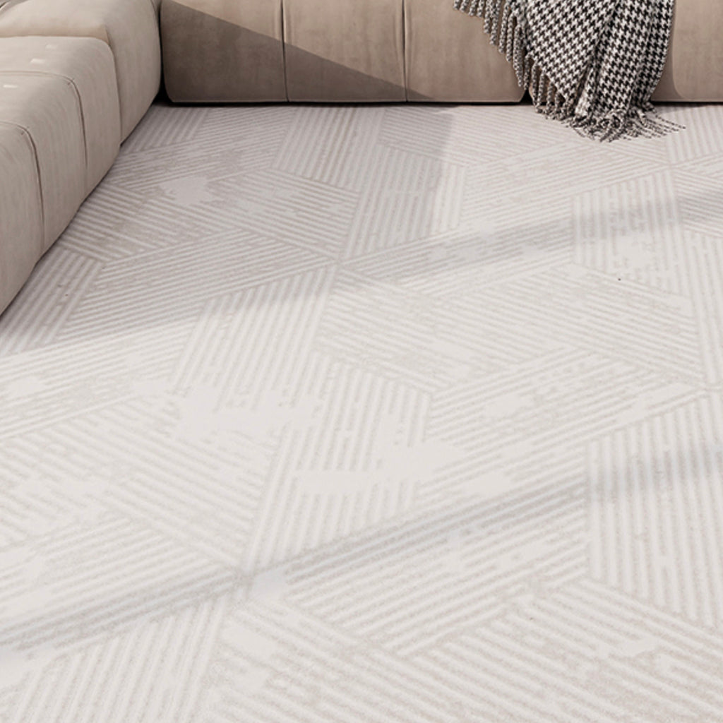 Flowing Waves-Blend Striped Design Rug