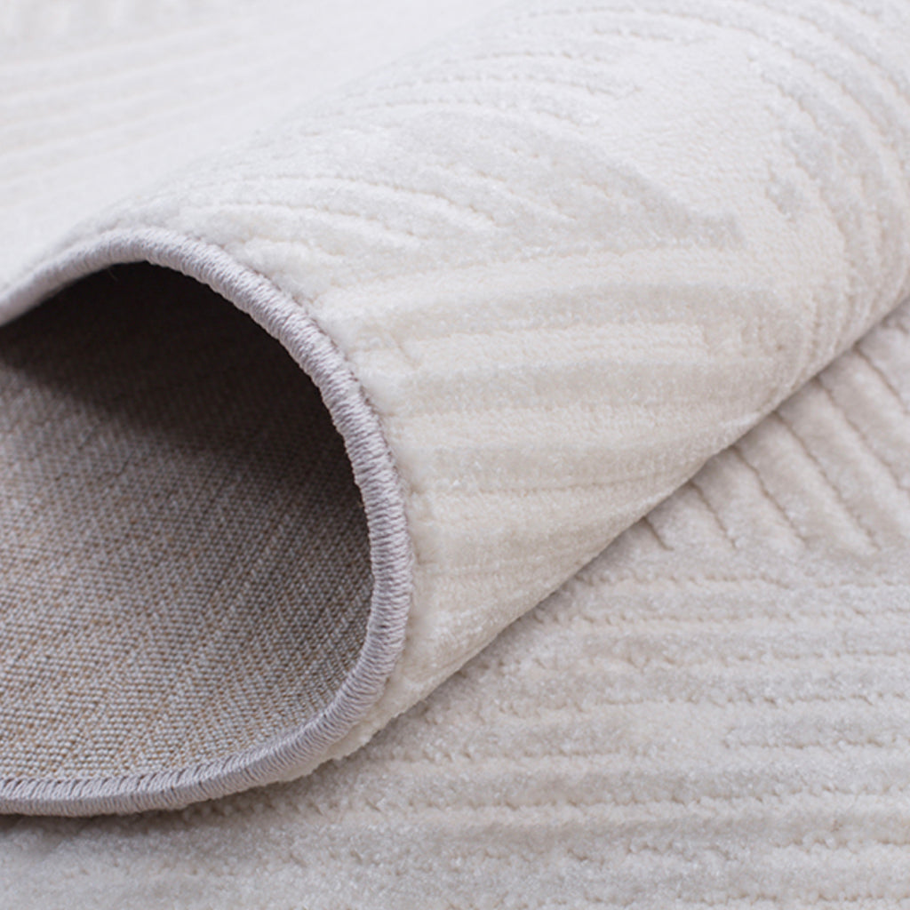 Flowing Waves-Blend Striped Design Rug