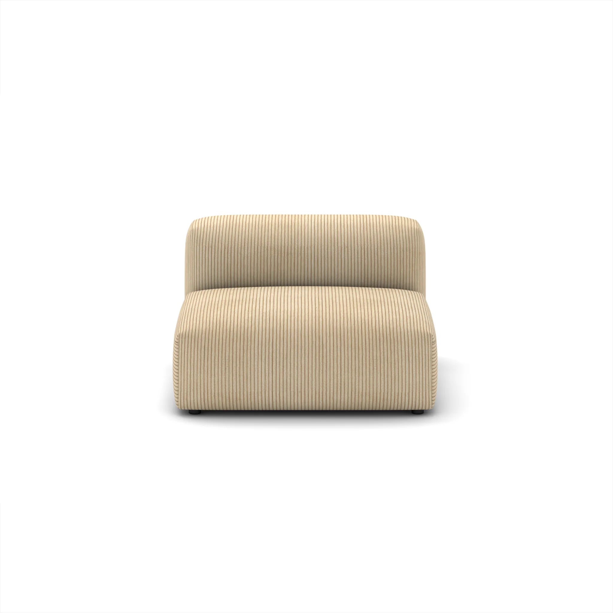 Cloud Sofa All-Foam Corduroy Fabric Sofa