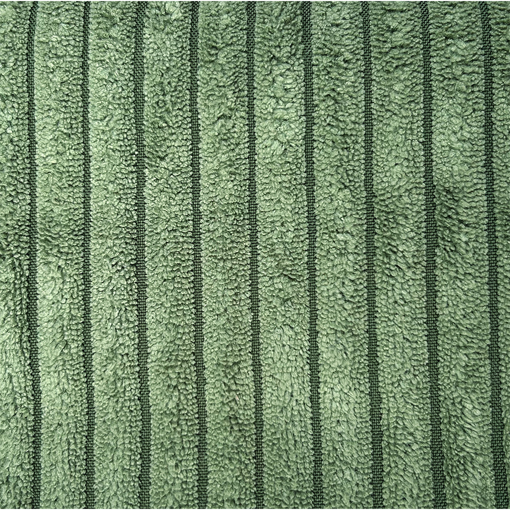 Green Corduroy Fabric Swatch