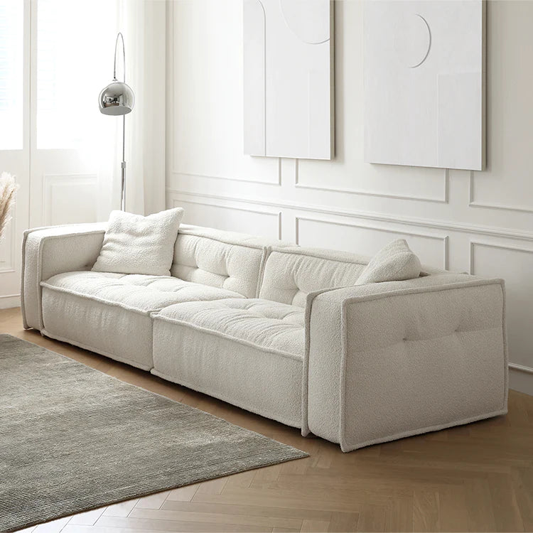 White Snowflake Fleece Modular Sofa