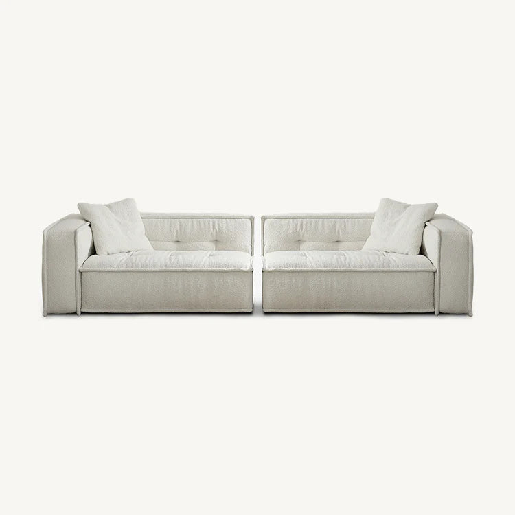 White Snowflake Fleece Modular Sofa