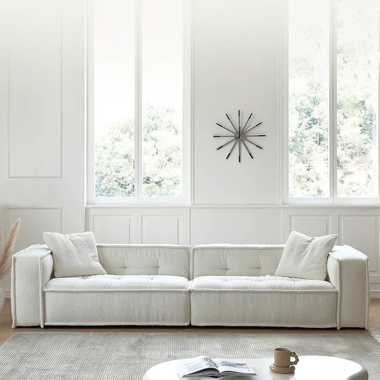 White Snowflake Fleece Modular Sofa