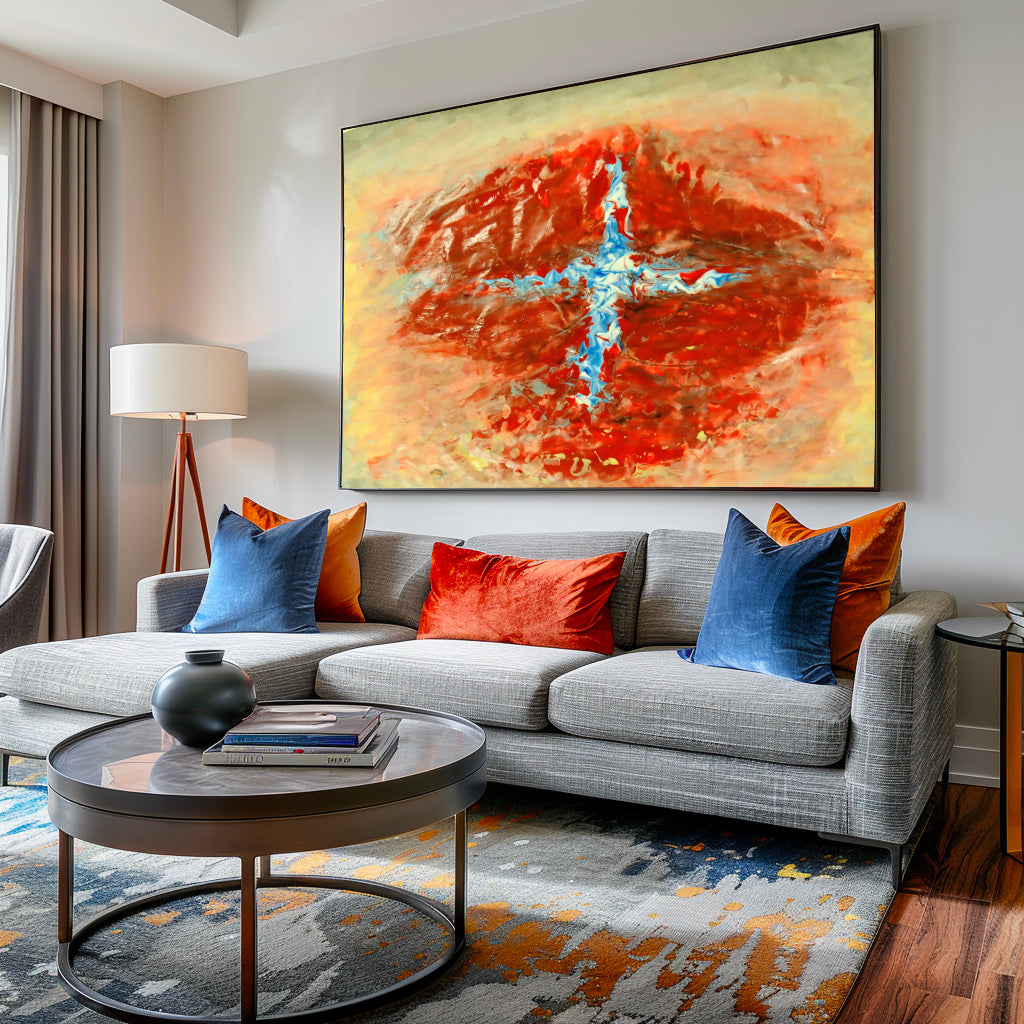 Diamond-Inspired Framed Art Print