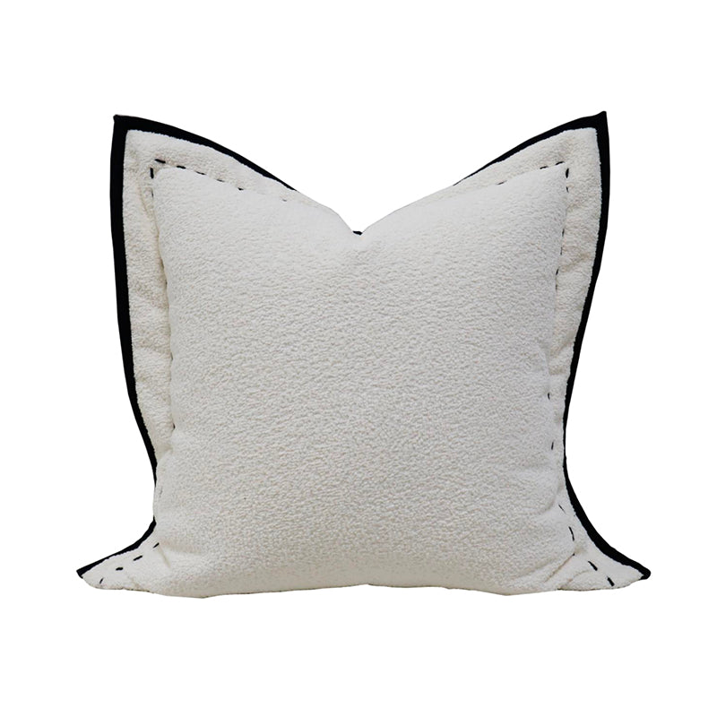 Monochrome Elegance Cotton&Linen Pillow
