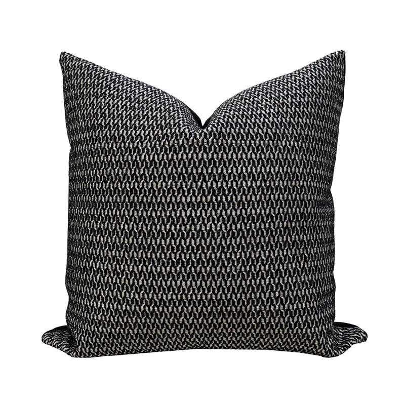 Monochrome Elegance Cotton&Linen Pillow