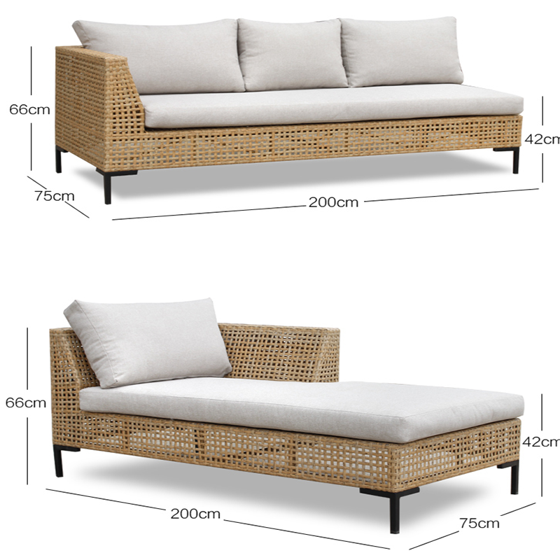 Rattan Wicker Sofa Set