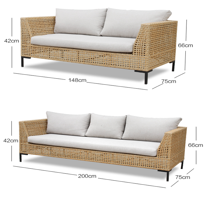 Rattan Wicker Sofa Set