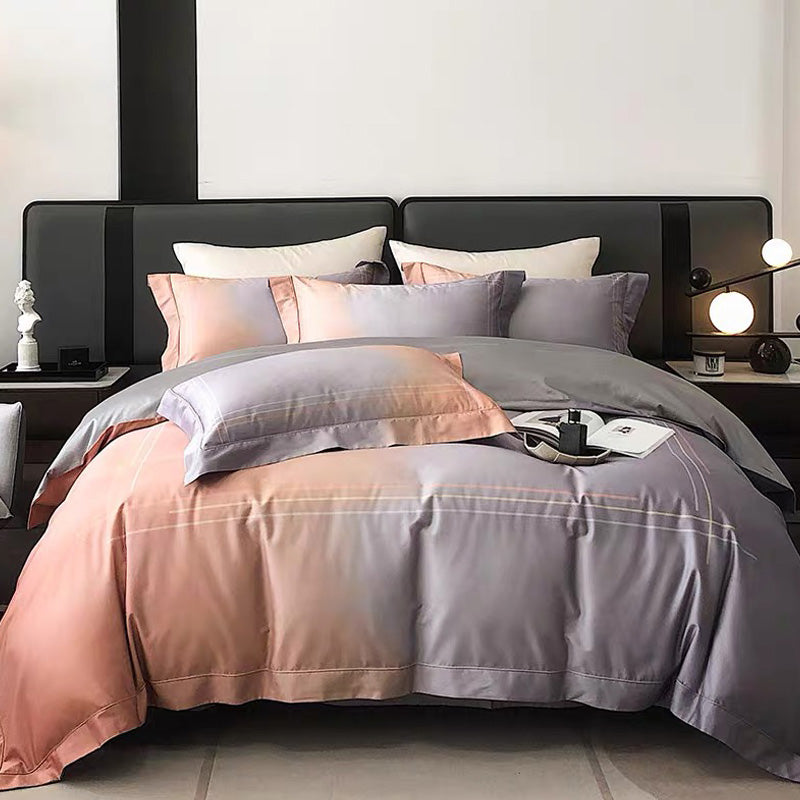 Gradient Cotton 4-piece Bedding Set