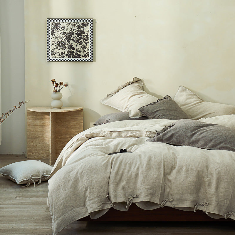 Gentle 100% Hemp Linen 4-piece Bedding Set